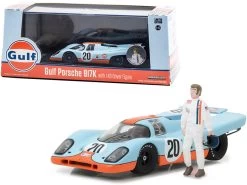 1970 Porsche 917K #20 "Gulf Oil" With Figurine 1/43 Diecast Model Car By Greenlight