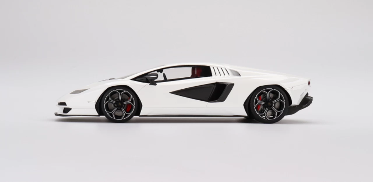 1/18 Top Speed Lamborghini Countach LPI 800-4 Bianco White Siderale Resin Car Model - Image 3