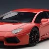 1/18 AUTOart LAMBORGHINI AVENTADOR LP700-4 (ROSSO ANDROMEDA / RED WITH BLACK WHEELS/BLACK INTERIOR/ORANGE CALIPERS) Diecast Car Model 74669