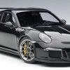 1/18 AUTOart PORSCHE 991 GT3 RS (GLOSS BLACK /BLACK WHEELS) Diecast Car Model