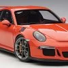 1/18 AUTOart Porsche GT3 RS 991 (Lava Orange With Dark Grey Wheels) Car Model