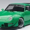 1/18 AUTOart Porsche 911 RWB 993 (GREEN/GUN GREY WHEELS) Diecast Car Model