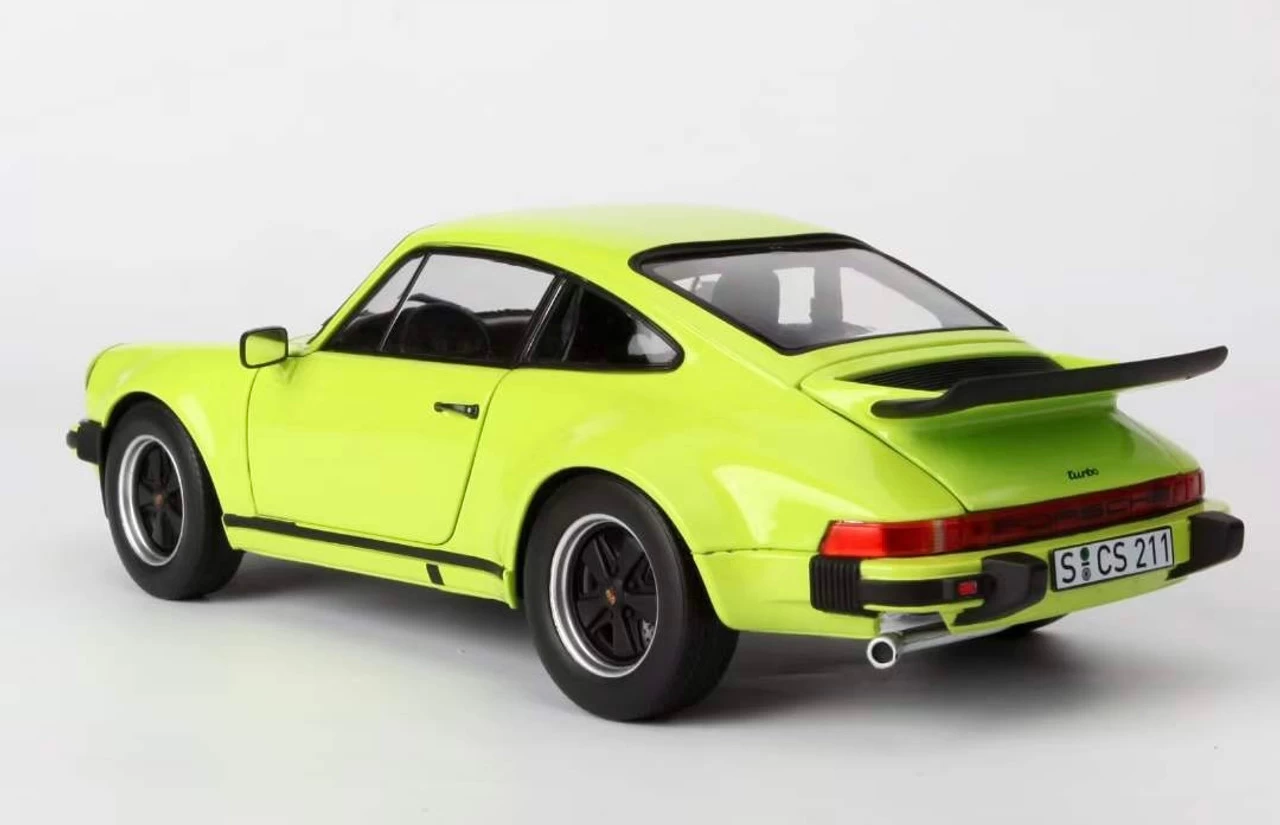 1/18 Norev 1976 Porsche 911 930 Turbo 3.0 (Light Green) Diecast Car Model - Image 3