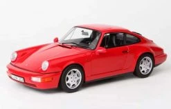 1/18 Norev 1990 Porsche 911 Carrera 2 (Red) Diecast Car Model