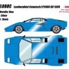 1/18 Makeup 1988 Lamborghini Countach LP5000 QV (Metallic Blue) Resin Car Model Limited 100 Pieces