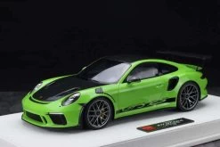 1/18 Makeup Porsche 911 991.2 GT3 RS (Green With Black Hood) Resin Car Model