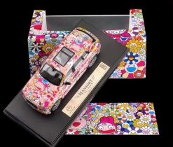 1/64 TimeMicro Rolls-Royce RR Cullinan Mansory Kaikai Kiki Takashi Murakami Cartoon Edition Diecast Car Model