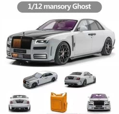 1/12 VMB Rolls-Royce Mansory Ghost (White & Carbon) Resin Car Model Limited 99 Pieces