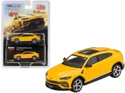 Lamborghini Urus With Sunroof Giallo Auge Yellow Limited Edition To 1800 Pieces Worldwide 1/64 Diecast Model Car By True Scale Miniatures