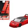 Lamborghini Huracan GT LB Works Rosso Mars Red With Black Top Limited Edition To 2400 Pieces Worldwide 1/64 Diecast Model Car By True Scale Miniatures
