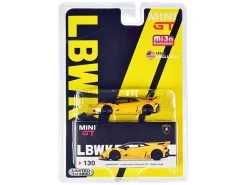 Lamborghini Huracan GT LB Works Giallo Auge Yellow With Black Top Limited Edition To 4800 Pieces Worldwide 1/64 Diecast Model Car By True Scale Miniatures