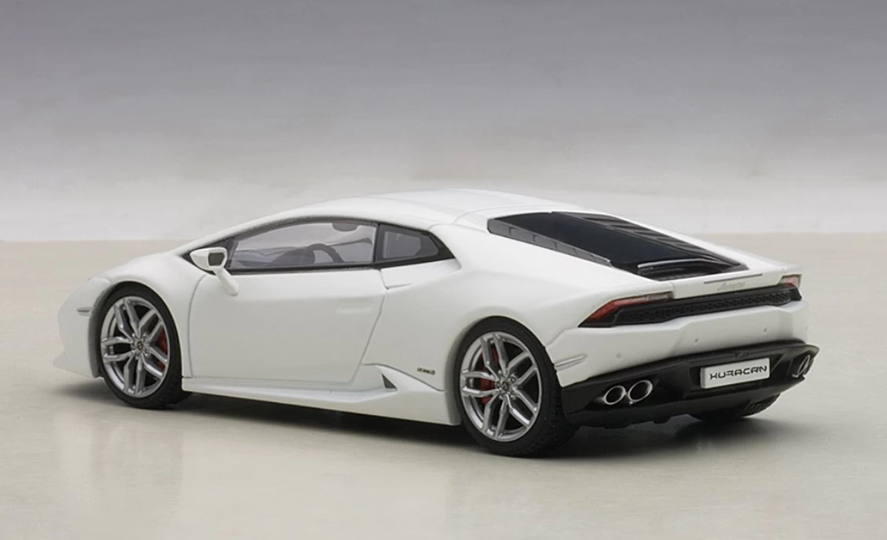 1/43 AUTOart LAMBORGHINI HURACAN LP610-4 (BIANCO CANOPUS/MATT WHITE) Diecast Car Model 54601 - Image 2