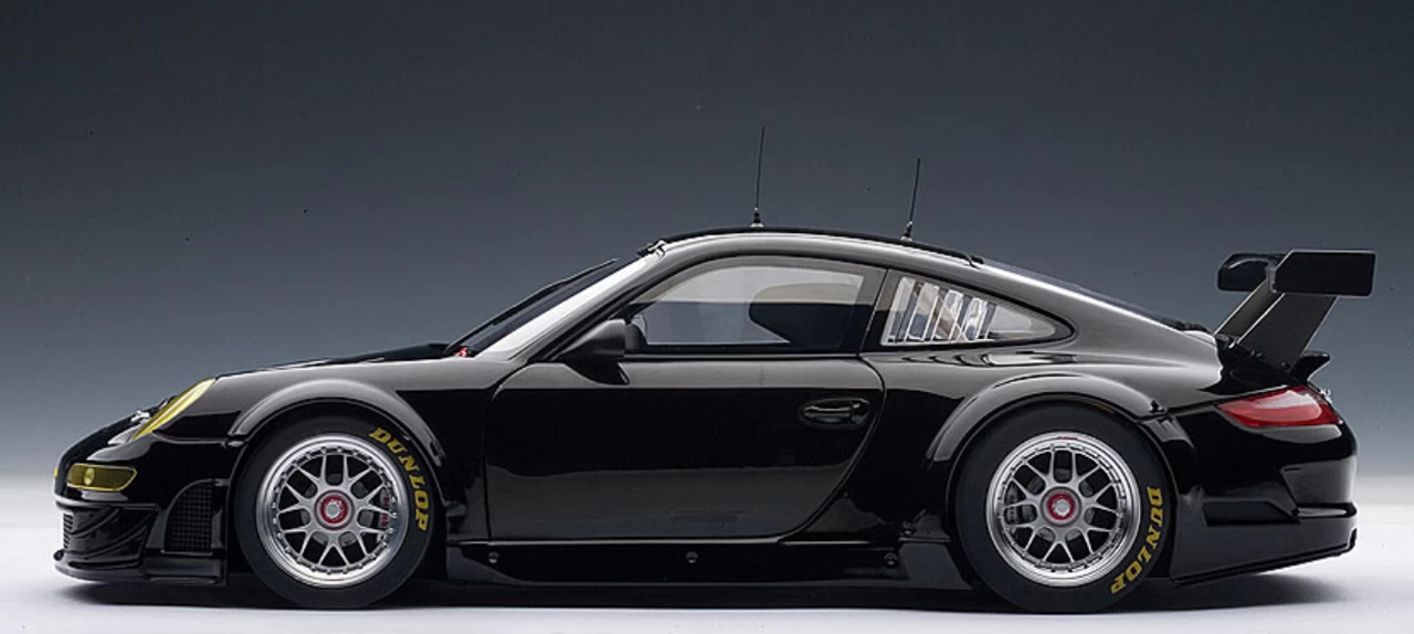 1/18 AUTOart PORSCHE 911 (997) GT3 RSR 2009 PLAIN BODY VERSION - BLACK Diecast Car Model 80974 - Image 3