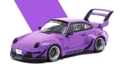 1/43 Tarmac Works Porsche 911 993 RWB Rotana (Purple) Car Model