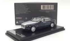 DC 1/64 Rolls-Royce Ghost EWB Extended Wheelbase (Dark Blue / Silver) Diecast Car Model
