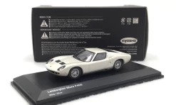 1/64 Kyosho Lamborghini Miura P400 (White) Diecast Car Model