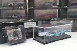 1/64 LBWK LB Works Aventador 2.0 Gulf W/ Kato's San Figure Diecast Car Model