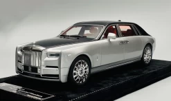 1/18 HH Model Rolls-Royce Phantom Extended Wheelbase 8th Generation (Silver/Black) Resin Car Model