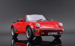Norev 1/18 1987 Porsche 911 930 Turbo Cabriolet Red Diecast Car Model