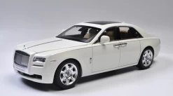 1/18 Kyosho Rolls-Royce Ghost (White With Brown Interior) Diecast Car Model