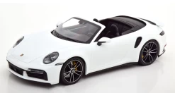 1/18 Minichamps 2020 2021 Porsche 911 Turbo S 992 Cabriolet (White) Diecast Car Model