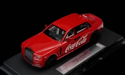 1/64 Time Micro Rolls-Royce RR Phantom VIII Phantom 8 Red Coca-Cola Edition Car Model