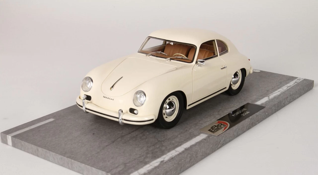 1/18 BBR Porsche 356A 1955 Ivory White Resin Car Model Limited - Image 2