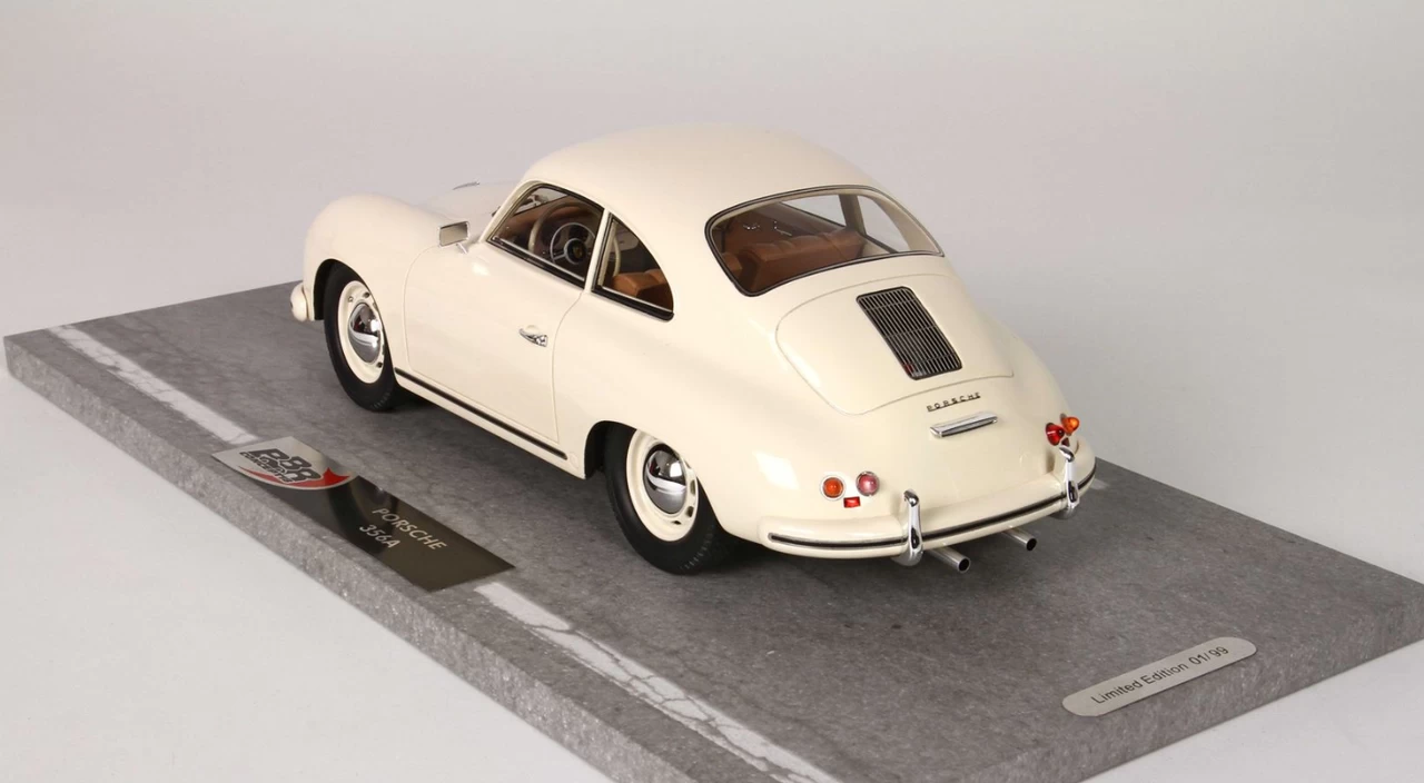 1/18 BBR Porsche 356A 1955 Ivory White Resin Car Model Limited - Image 3