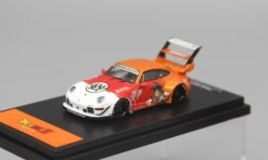 1/64 Time Model Porsche 911 993 RWB High Wing Dragon Ball Z Sun Wu Kong Edition Car Model