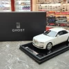1/18 Rolls-Royce RR Ghost 2nd Generation (2020-Present) (English White Exterior With Black Interior) Resin Car Model Limited 88 Pieces