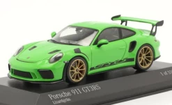 1/43 Porsche 911 (991 II) GT3 RS 2018 (Lizard Green With Golden Rims) Car Model