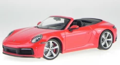1/18 Porsche 911 992 Carrera 4S Cabriolet (Red) Car Model