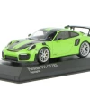 1/43 Minichamps 2018 Porsche 911 (991.2) GT2 RS Weissach Package 2018 (Signal Green With Silver Rims) Car Model