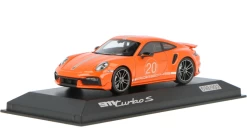1/43 Dealer Edition Porsche 911 Turbo S China 20th Anniversary Edition (Gulf Orange) Car Model