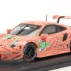 1/43 Spark 2018 Porsche 911 RSR #92 Class Winner LMGTE Pro Pink Pig 24h LeMans Porsche GT Team Michael Christensen, Kevin Estre, Laurens Vanthoor Car Model