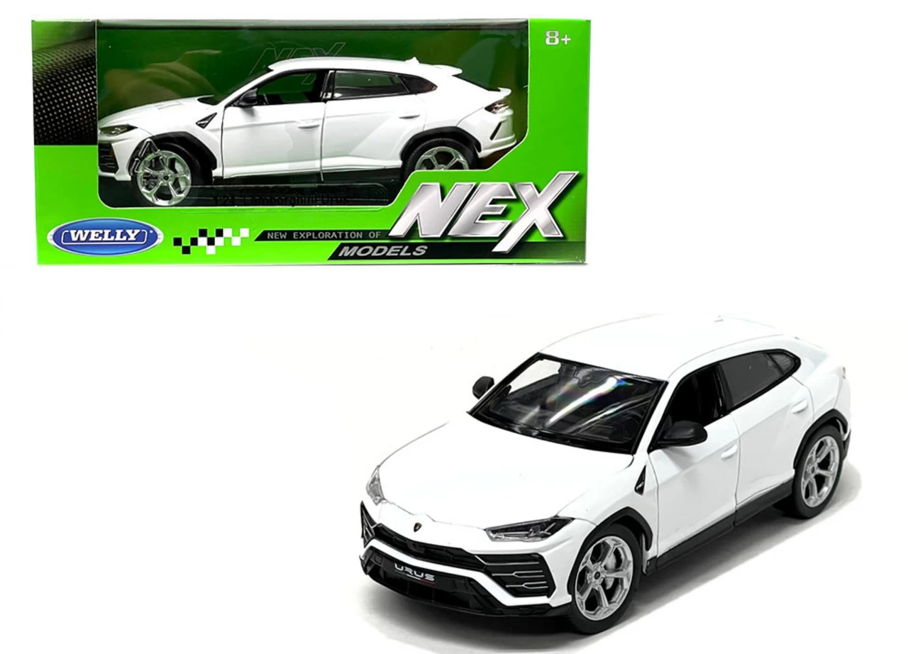 Lamborghini Urus White "NEX Models" 1/24 Diecast Model Car By Welly