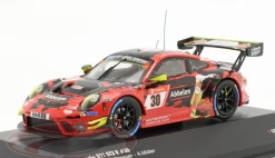 1/43 Ixo 2020 Porsche 911 GT3 R #30 24h Nürburgring Frikadelli Racing Team Klaus Abbelen, Alex Müller, Robert Renauer Car Model