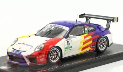 1/43 Spark 2021 Porsche 911 GT3 Cup #8 Champion Porsche Carrera Cup Italy Alberto Cerqui Car Model