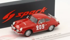 1/43 Spark 1962 Porsche 356B T5 1600 #209 Rallye Monte Carlo Rob Dooijes, Rob Slotemaker Car Model