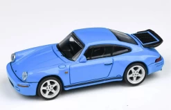 1/64 Paragon 1987 Porsche 911 RUF CTR Yellowbird Grand Prix (Blue) Diecast Car Model