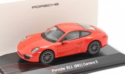 1/43 Dealer Edition Porsche 911 (991) Carrera S (Lava Orange) Car Model