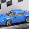 1/43 Minichamps 2021 Porsche 911 (992) GT3 Touring (Shark Blue With Golden Wheels) Car Model Limited