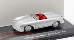 Welly 1/43 Dealer Edition 1948 Porsche 356 No.1 (Silver) Car Model