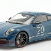 1/18 Minichamps 2021 Porsche 911 Turbo S With SportDesign Package #20 Blue Metallic With Silver Stripes Limited Edition To 504 Pieces