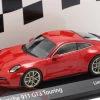 1/43 Minichamps 2022 Porsche 911 (992) GT3 Touring (Guards Red With Golden Wheels) Car Model