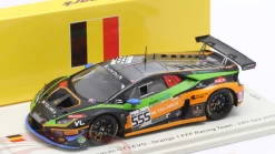 1/43 Spark 2019 Lamborghini Huracan GT3 Evo #555 24h Spa Orange 1 FFF Racing Team Michele Beretta, Taylor Proto, Diego Menchaca, Giacomo Altoè Car Model