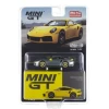 CHASE CAR 1/64 Mini GT Porsche 911 992 Turbo S (Silver With Yellow Wheels) Diecast Car Model