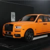 1/18 HH Model Rools-Royce Cullinan Matte Chrome Orange Resin Car Model