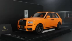 1/18 HH Model Rools-Royce Cullinan Matte Chrome Orange Resin Car Model