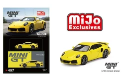 1/64 Mini GT Porsche 911 992 Turbo S (Racing Yellow) Diecast Car Model